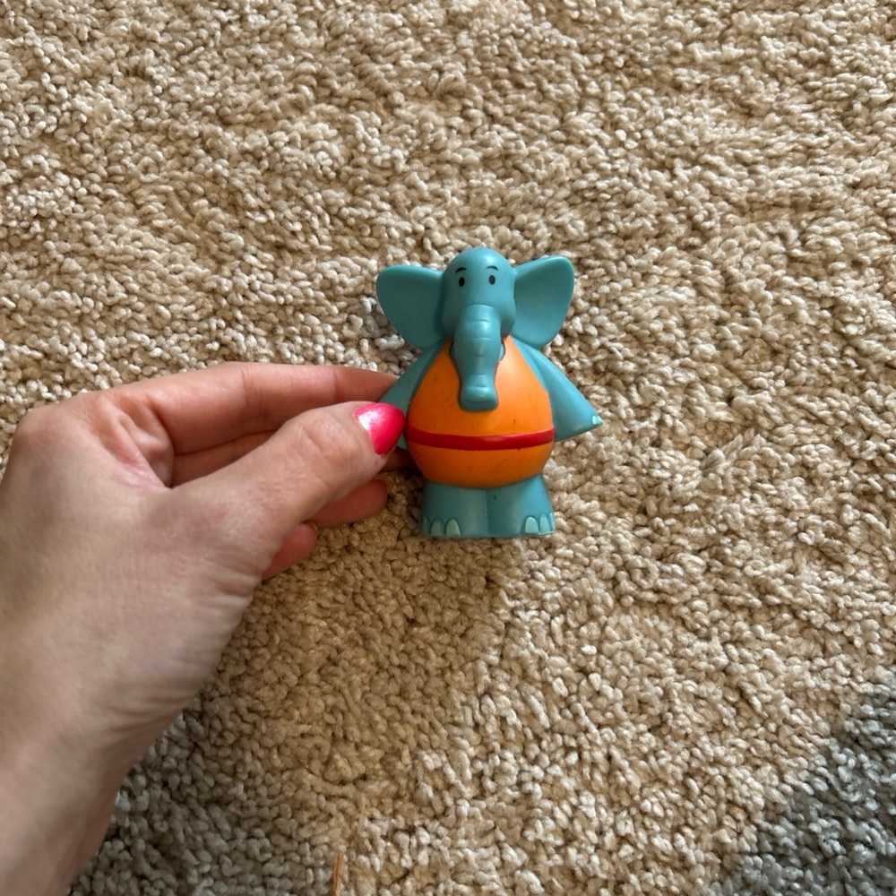 Dinky Elephant Disney's Jo Jo's Circus 2003 Blue PVC Figurine Toy